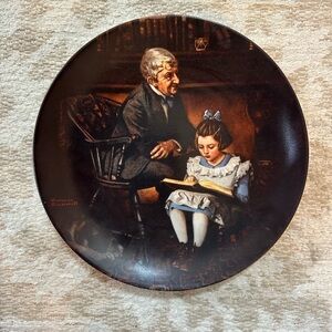 Norman Rockwell Young Scholar Decorative Plate